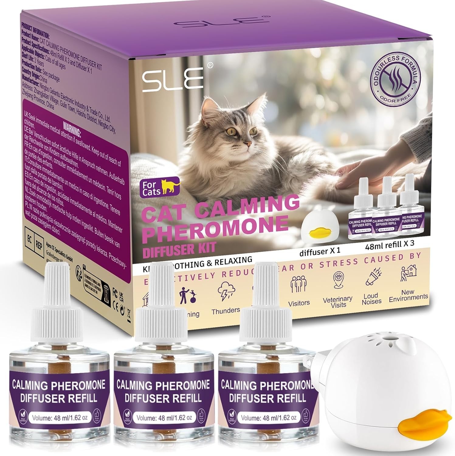 Offerta Diffusore Feromoni Gatti: Kit Antistress Ansia e Graffi