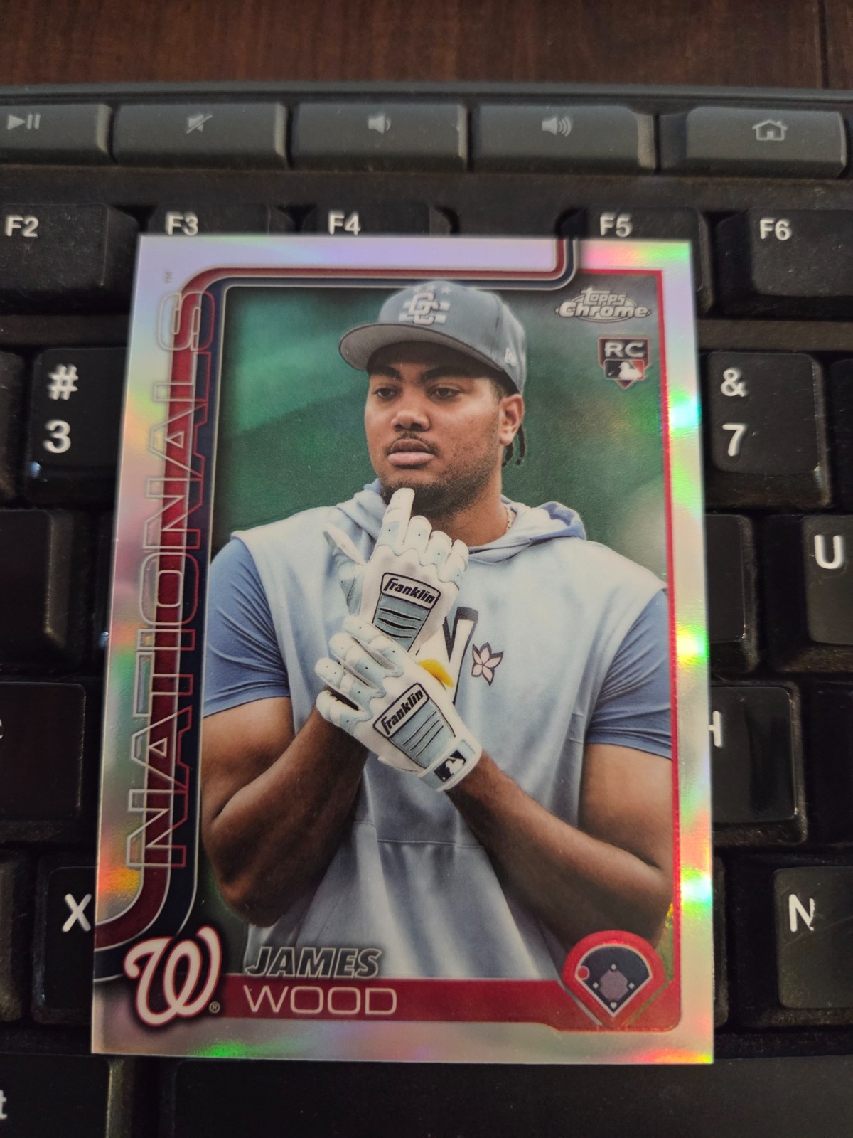 2025 Topps Chrome - Image Variation James Wood #132 (RC) Refractor