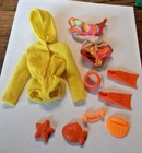 Vintage Barbie Doll Scuba Do's #1788 Sweatshirt & Accessories  ~ 1970's