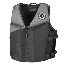 Mustang Young Adult REV Foam Vest - Grey/Light Grey/Fluorescent Yellow - Univ...