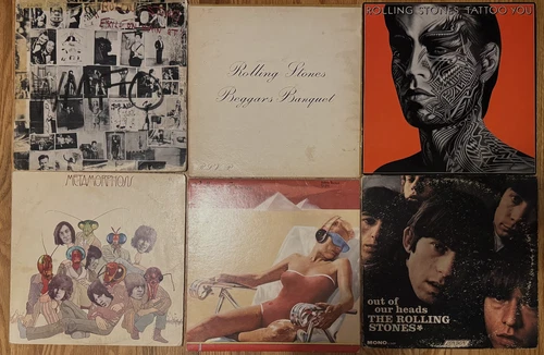 ROLLING STONES - 6 RECORD LOT