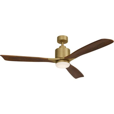 Kichler Lighting 300027NBR Ridley Ii Indoor Ceiling Fan Natural Brass