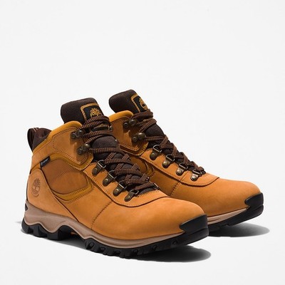 Timberland Mt Maddsen Men Hiking Waterproof Boot Leather Size 13 Wheat Nubuck