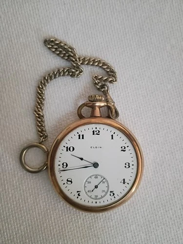 Elgin  Antique Gold Pocket Watch Early 1900's? Untested