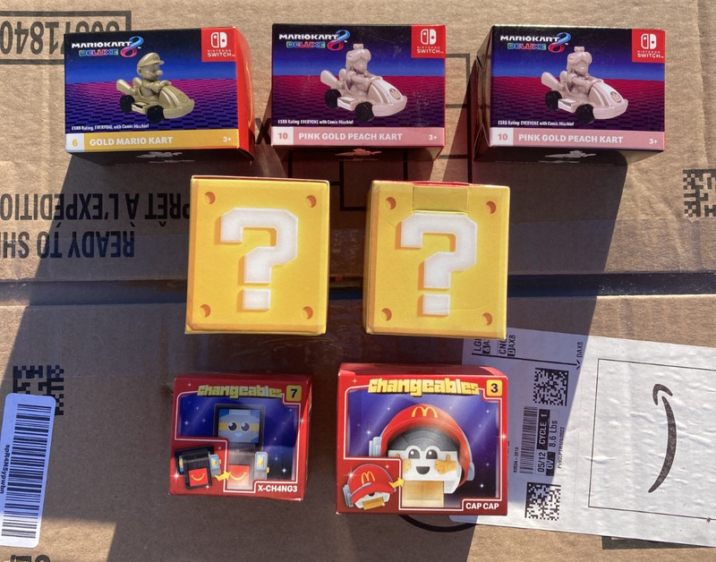 2026 McDonald's Happy Meal Nintendo Super Mario Galaxy and MarioKart Deluxe Toys