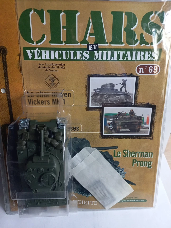 Solido 1/50, char Sherman M4A3 Arrache Haie "Prong", USA WW2, Neuf, Rare, (N69) - Photo 2/4