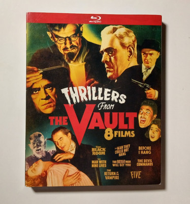 Used Thrillers from the Vault: 8 Films Mill Creek (Blu-ray) No Stacked Discs
