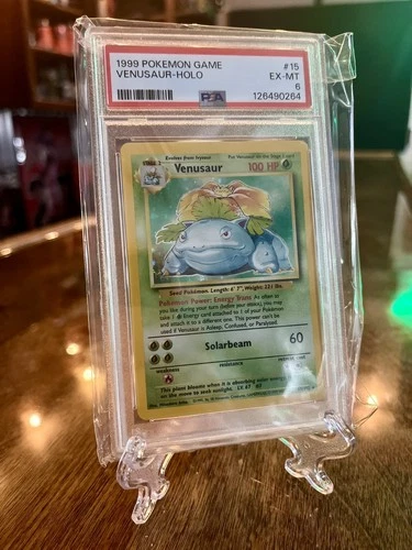 1999 POKEMON VENUSAUR HOLO 15/102 BASE SET UNLIMITED PSA 6