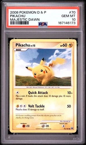 Pikachu graded PSA 10 for sale on eBay