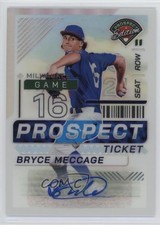 2024 Panini Prospect Edition Silver Prizm Signatures Bryce Meccage #58 Auto 4z8