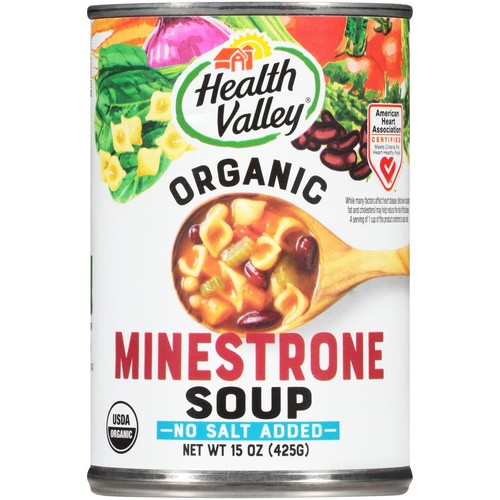 Organic Soup, No Salt Added, Minestrone, 15 Ounce (Pack of 12) - Picture 1 of 5
