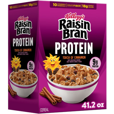 Raisin Bran Protein Breakfast Cereal, 41.2 oz. FREE SHIPPING!!!