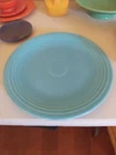 Vintage Fiesta Turquoise 14" Chop Plate Platter HLC Fiestaware