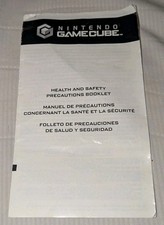 Gamecube Health And Safety Precautions Booklet Manual Nintendo Insert Only