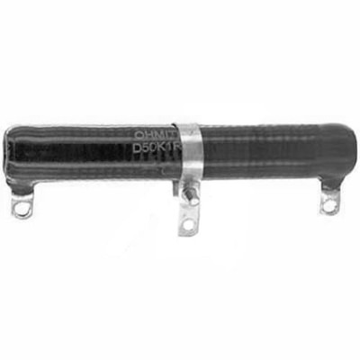 1Pc OHMITE D50K150E Resistor, Wirewound, Res 150 Ohms, Pwr-Rtg50 W, Tol 10%