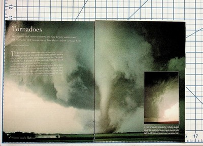 1995 Scientific American Magazine Article Tornadoes Meteorology Weather