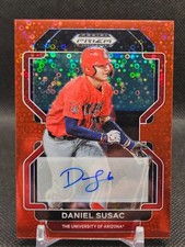 2022 Panini Draft Daniel Susac Red Donut Circles Prizm Auto /99