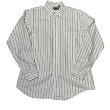 Vintage 90s Lands End Oxford Button Down Shirt Mens 16.5/35 Long Sleeve USA