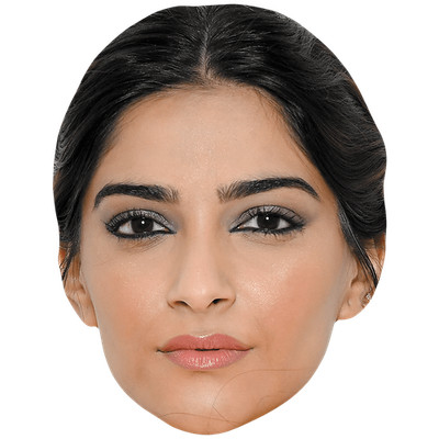 Sonam Kapoor (Make Up) Promi Maske, flaches Kartengesicht, Kostüm Maske