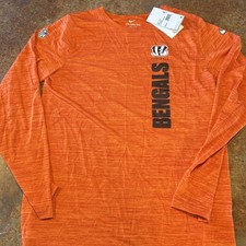 Nike Youth Xl 18/20 Dri Fit Cincinnati Bengals Long Sleeve