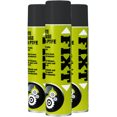 Weiß Fett Spray Schmiermittel mit PTFE KFZ Marine korrosionsbeständig 3 Stück