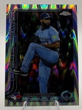 2025 Topps Chrome Update Series Seranthony Dominguez Raywave Refractor No.USC100
