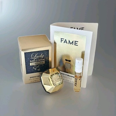 Paco Rabanne Lady Million Fabulous 5 ml Mini + Fame 1,5 ml Parfum Spray 