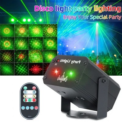 LED Laser Disco Lichter Projektor RG Bühnenlicht LED Strobe DJ Bar Party Beleuchtung