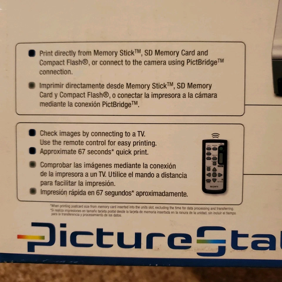 Sony Picture Station DPP-FP50 Digital Photo Printer - New, Complete in Box - Image 3 of 4