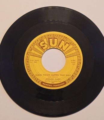 JOHNNY CASH- ''GUESS THINGS HAPPEN THAT WAY''/''COME IN STRANGER''- SUN 295