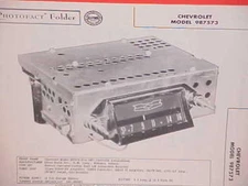 1957 CHEVROLET BELAIR CONVERTIBLE 210 150 NOMAD WAGON AM RADIO SERVICE MANUAL 1