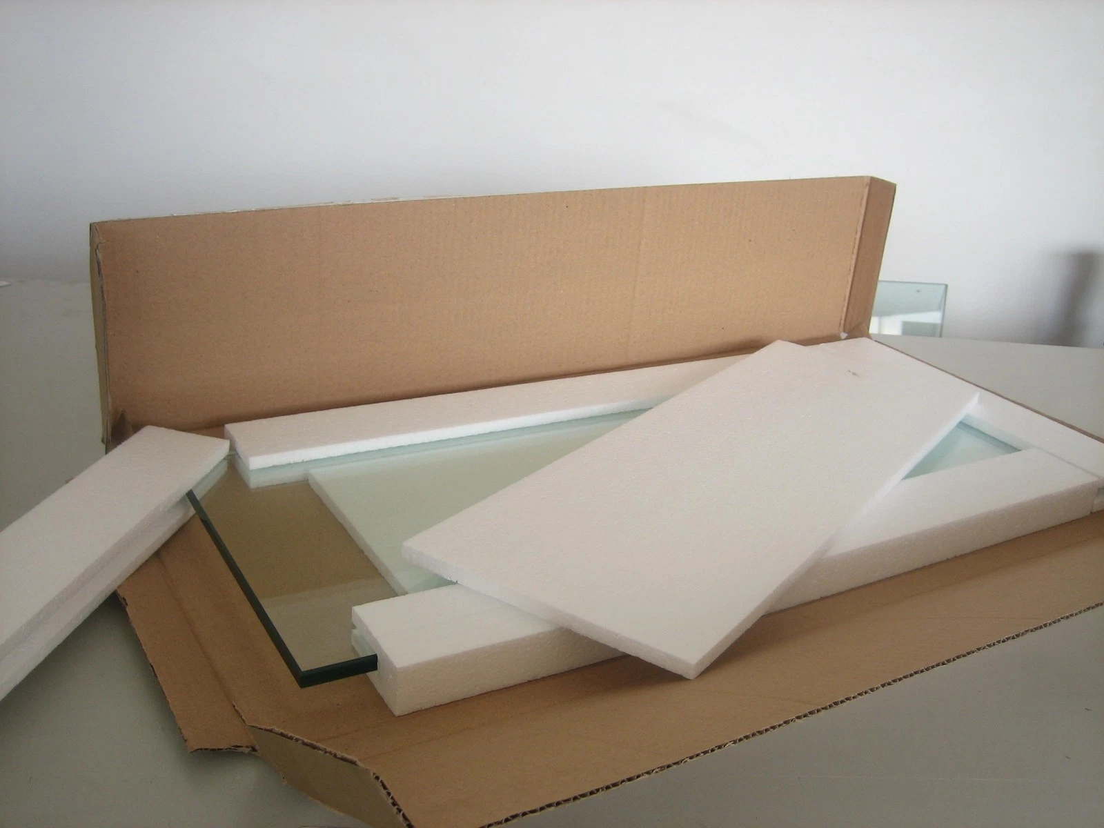 12" x 14" Rectangle 3/8" Clear Tempered Glass Shelf