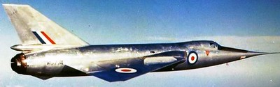 Delta 2 Fairey UK High - Speed Research Airplane Mahogany Wood Model Small