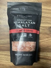 Evolution Salt Co. Gourmet Pink Himalayan Salt Coarse Grind 1 lb Bag Brand New