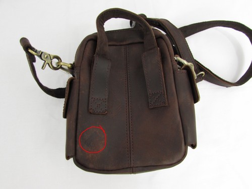 Tiding Genuine Thick Leather Men Shoulder Messenger Crossbody Bag SATCHEL - Picture 14 of 22
