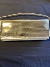 Vintage Avon Polished Gold Clutch Purse with Sequins and Adjustable Strap NEW