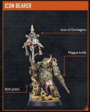Death Guard Plague Marines Icon Bearer Kill Team Starter Warhammer 40k Singles