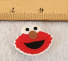 Elmo Face Croc Shoe Charm Button Sesame Street Public TV Burt Ernie Big Bird