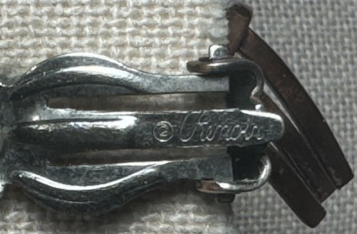 Vintage Renoir Earrings MCM Copper Clip On Rhythm Mid Century Signed - Picture 4 of 5