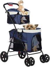 vivo 4 wheel dog & cat stroller