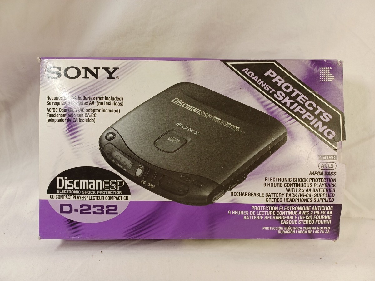 Sony Discman ESP D-232 -EMPTY BOX ONLY- for Display Vintage | eBay