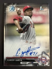 2017 Bowman Chrome Prospect Auto ELNIERY GARCIA #CPA-EG 1st Bowman NM-MT+