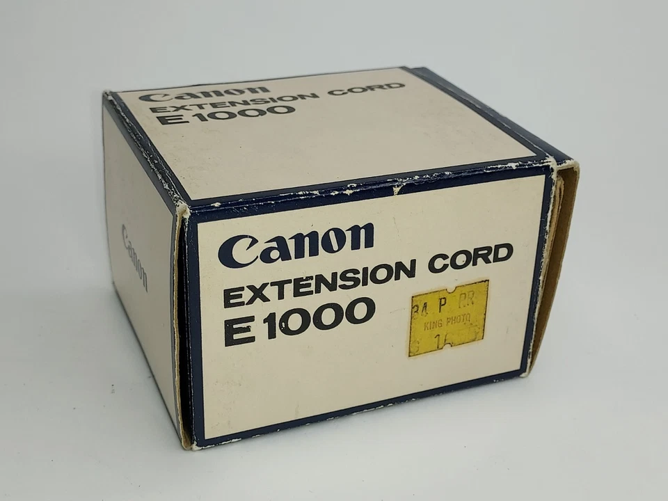 Canon extension cord E1000 in box F-1 camera - Image 2 of 4