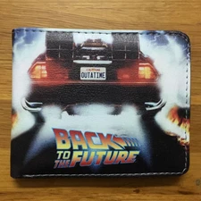 Back To The Future Wallet Leather PU Bifold Wallet Coin Money Cilp