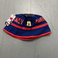 Mickey Mouse Kids Bucket Hat Youth OSFM, Blue  Red Disney World Cap Bucket Hat