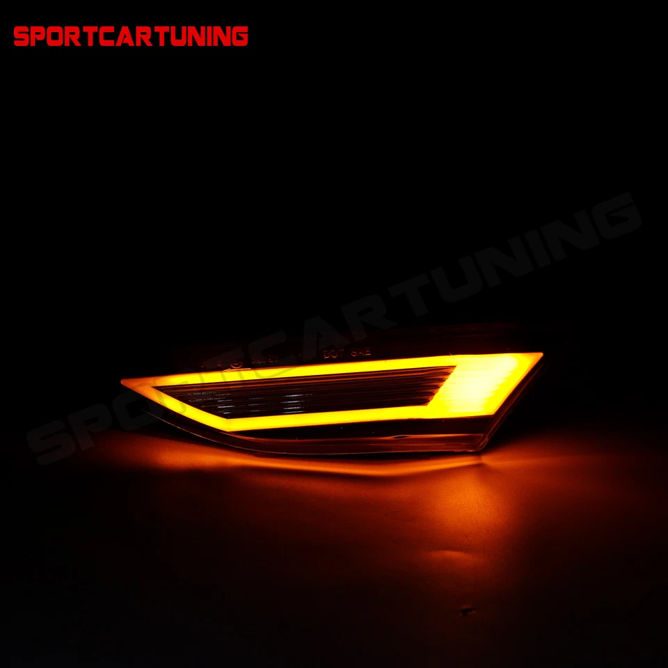 Luz de señalización delantera LED ámbar estilo GT 3D para Porsche 991 Carrera 718 Cayman Foto 2 de 4