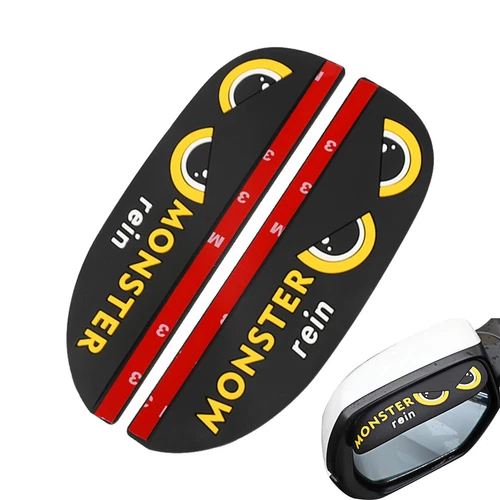 2X Board Eyebrow Guard Carbon Fiber Sun Visor For Cute Car Side Rear View Mirror - Picture 4 of 7