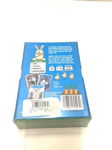 One Too Many Rabbits Card Game New Sealed Family Farm - Picture 3 of 7