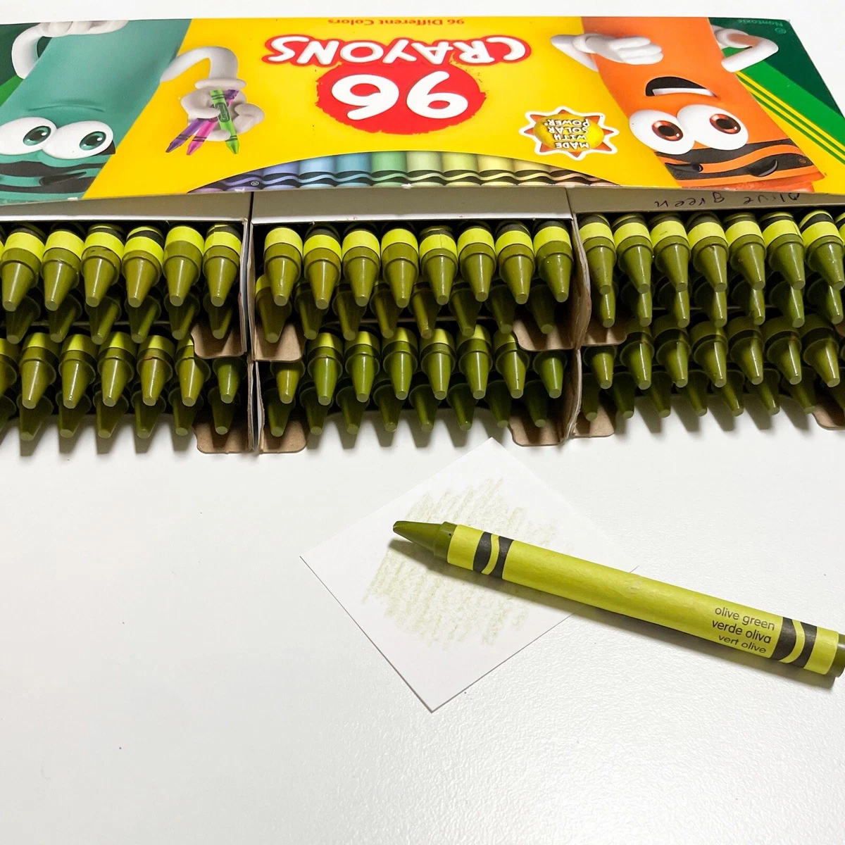 Bulk Crayola Crayons - Olive Green - 96 Count - Single Color Refill x96