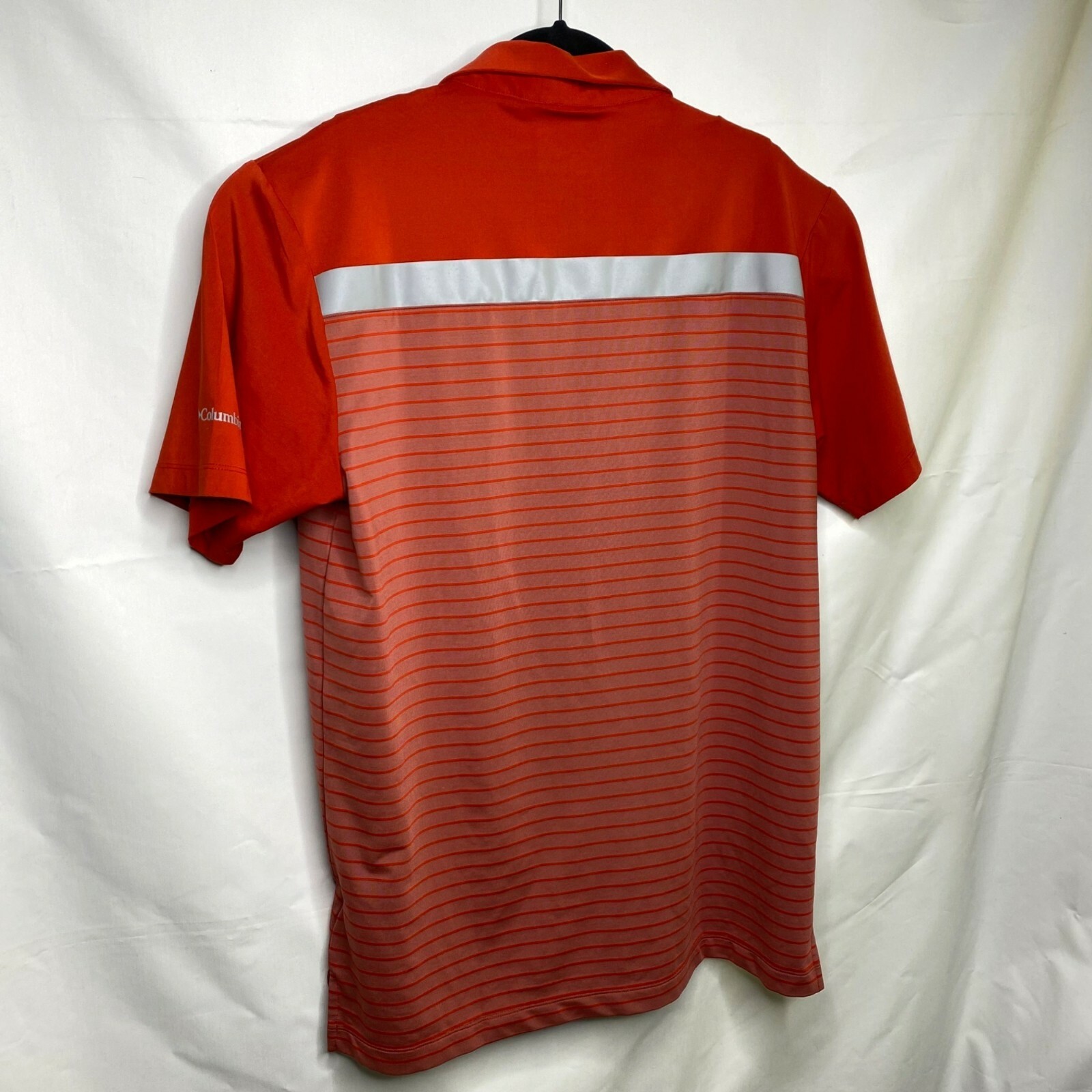 Columbia Gold Men’s OmniWick Bunker Polo Red Large S… Gem